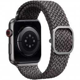 Браслет UNIQ 40MM-ASPGRY для Apple Watch 38 (40, 41) mm. нейлоновый серый Aspen S-M-L