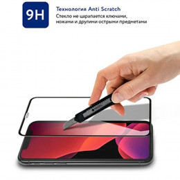 Защитное стекло 3D Mix Mocoll  глянец черное на экран iPhone 12/12 Pro