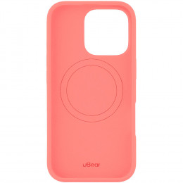 Чехол uBear Touch Mag Case силикон коралловый (с MagSafe) для iPhone 16 Pro