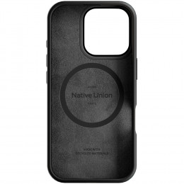 Чехол NATIVE UNION Active Case эко-кожа/пластик черный (с MagSafe) для iPhone 16 Pro