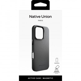 Чехол NATIVE UNION Active Case эко-кожа/пластик черный (с MagSafe) для iPhone 16 Pro
