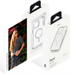 Чехол uBear Real Mag Case пластик прозрачный (с MagSafe) для iPhone 14 Plus