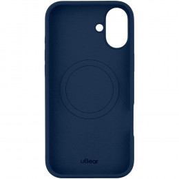 Чехол uBear накладка Touch Mag Case силикон (с MagSafe) для iPhone 16 Plus темно-синий