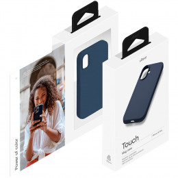 Чехол uBear накладка Touch Mag Case силикон (с MagSafe) для iPhone 16 Plus темно-синий