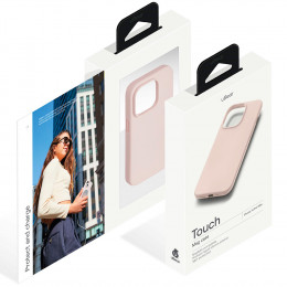 Чехол uBear Touch Mag Case силикон розовый (с MagSafe) для iPhone 14 Pro Max