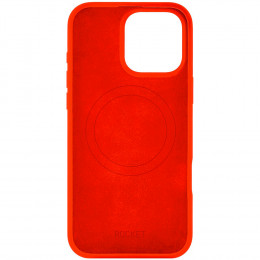 Чехол Rocket Silk силикон (с MagSafe) для iPhone 16 Pro Max красный