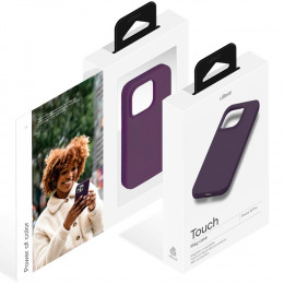 Чехол uBear Touch Mag Case силикон темно-фиолетовый (с MagSafe) для iPhone 15 Pro