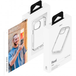 Чехол uBear Real Case пластик прозрачный для iPhone 16 Pro Max