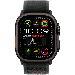 Apple Watch Ultra 2, 49 мм, корпус из титана Black Titanium, Trail Loop S/M Black