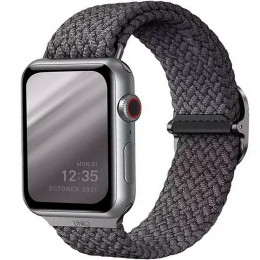 Браслет UNIQ 44MM-ASPGRY для Apple Watch 42 (44, 45) mm. нейлоновый серый Aspen S-M-L