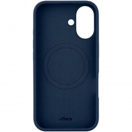 Чехол uBear Touch Mag Case силикон темно-синий (с MagSafe) для iPhone 16