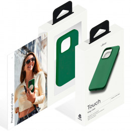 Чехол uBear Touch Mag Case силикон зеленый (с MagSafe) для iPhone 14 Pro Max