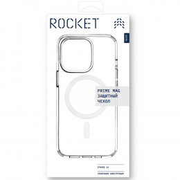 Чехол Rocket Prime Mag поликарбонат (с MagSafe) для iPhone 14 Pro прозрачный