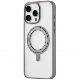 Чехол uBear Clip Mag Case пластик прозрачный/серый (с MagSafe) для iPhone 16 Pro Max